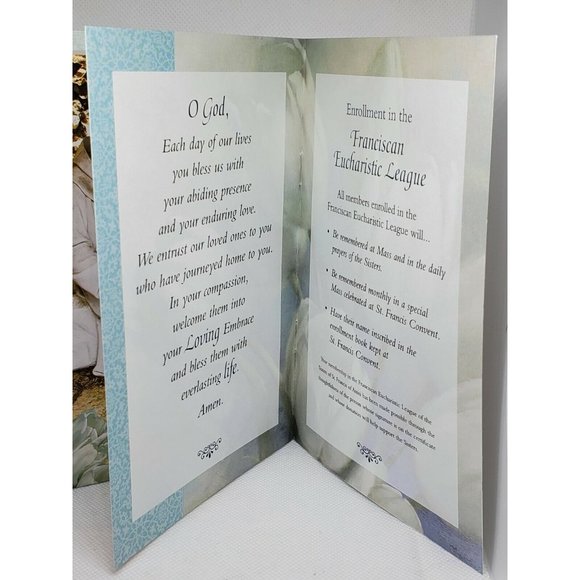 Sisters Of St Francis Of Assisi In Loving Memory Silver Foil Greeting Card - Picture 9 of 12